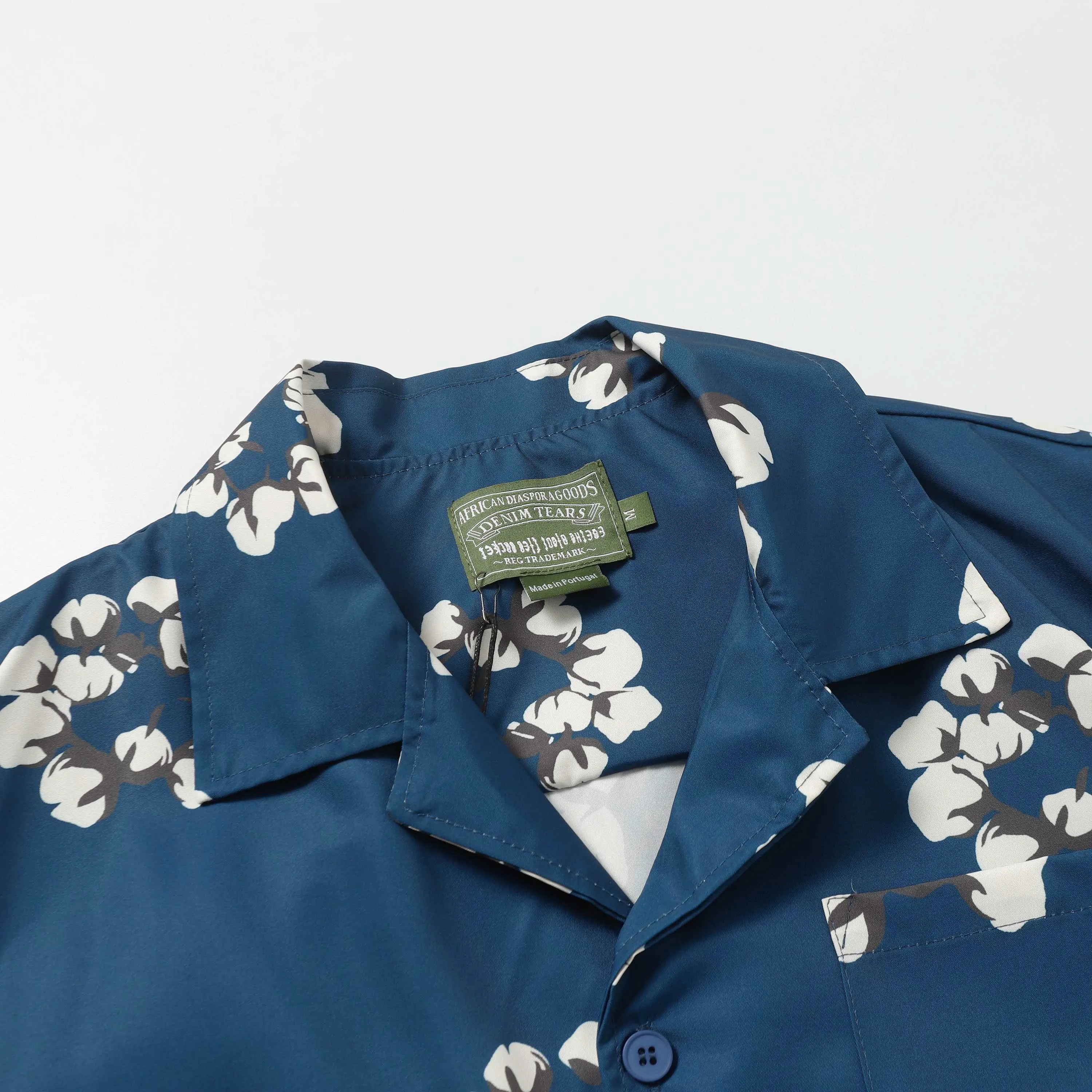 385 DENIM TEARS Kapok European and American trendy brand high-quality shirt 🏖Set Color Black Gray Red Yellow Green Royal Blue Pink Peacock Blue Size S-XL